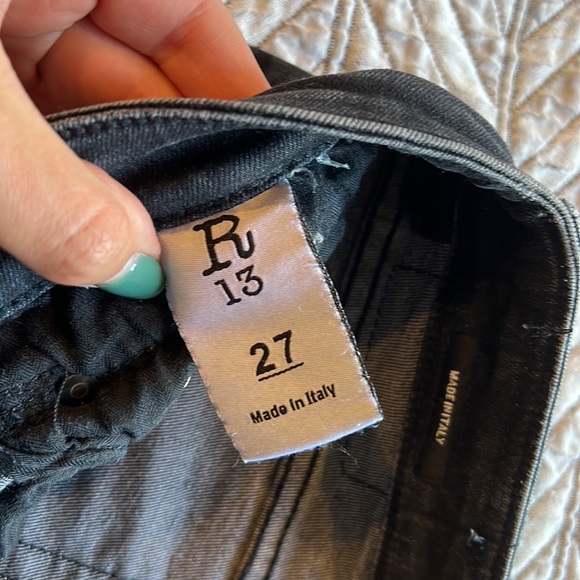 Distressed black R13 jeans - Picture 4 of 5